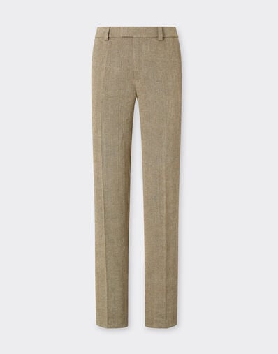 Chino trousers in faded twill Ferrari Chino trousers in faded twill Khaki Green 50048f