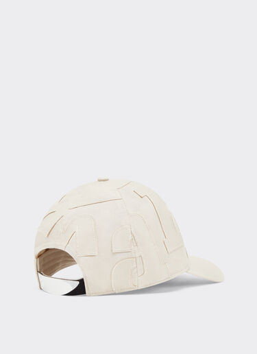 Ferrari Baseball cap with maxi Ferrari embroidery Ecru 21581f