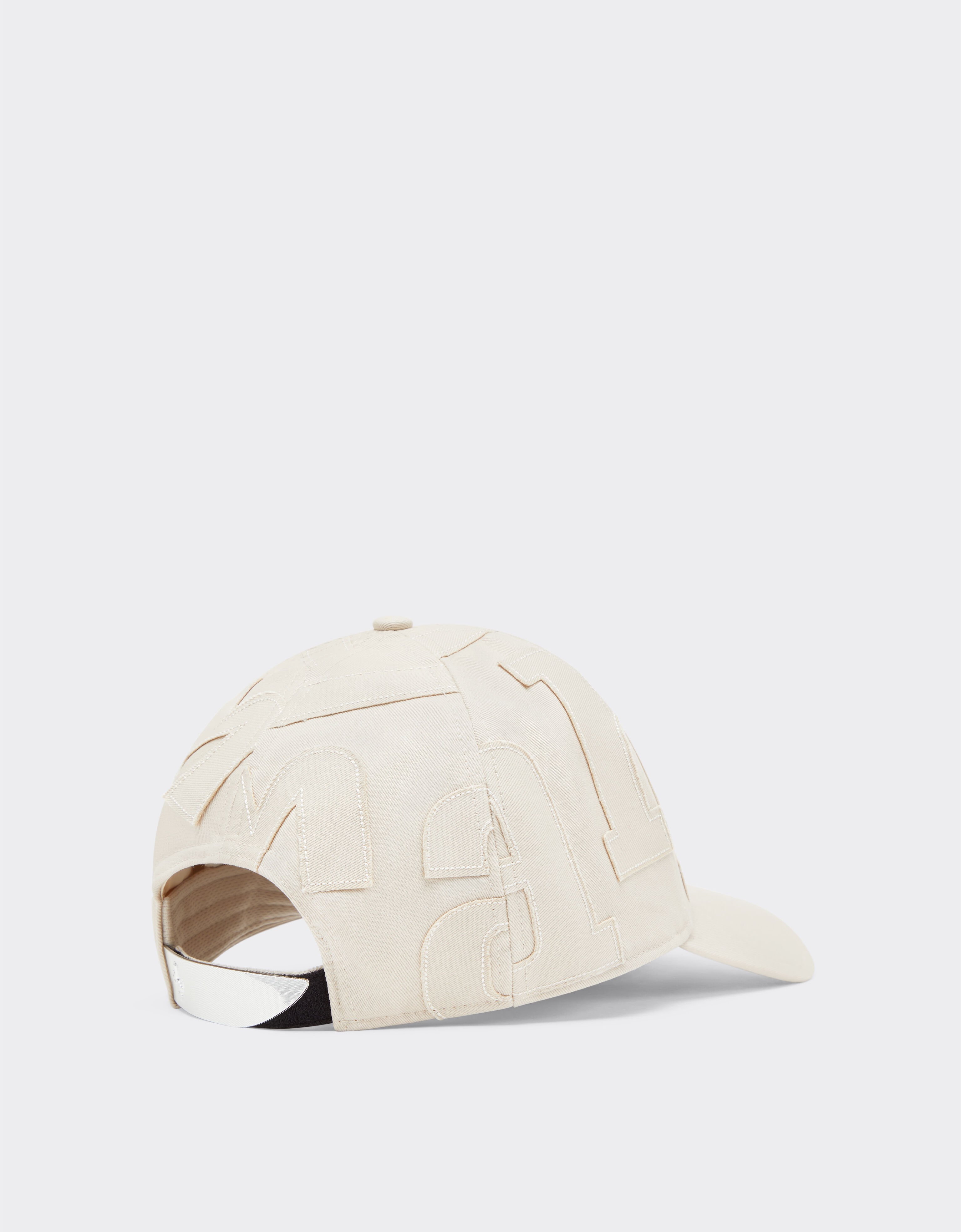 Ferrari Baseball cap with maxi Ferrari embroidery Ecru 21581f
