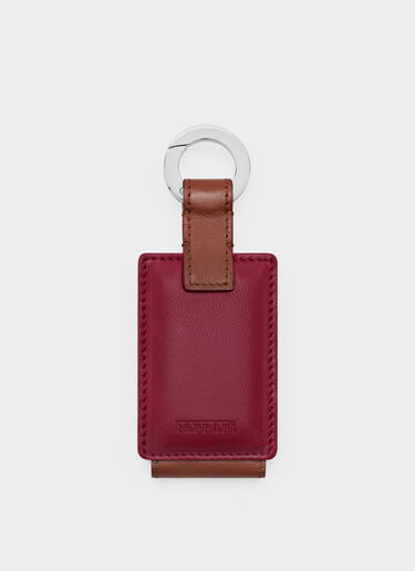 Ferrari Leather keyring for Amuleto key Maison Red 50409f
