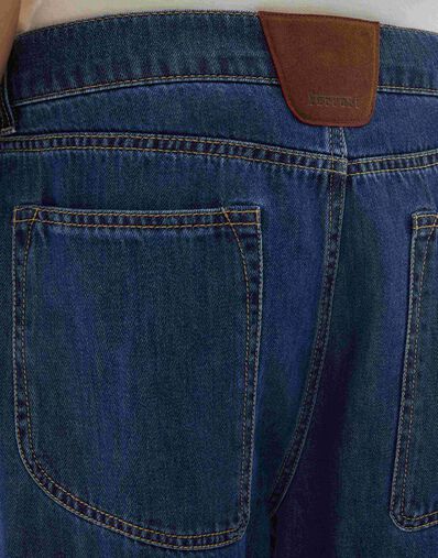 Ferrari Vaqueros de 5 bolsillos con detalles en Alcantara® Blu Denim CDMTR0014DCO0014f