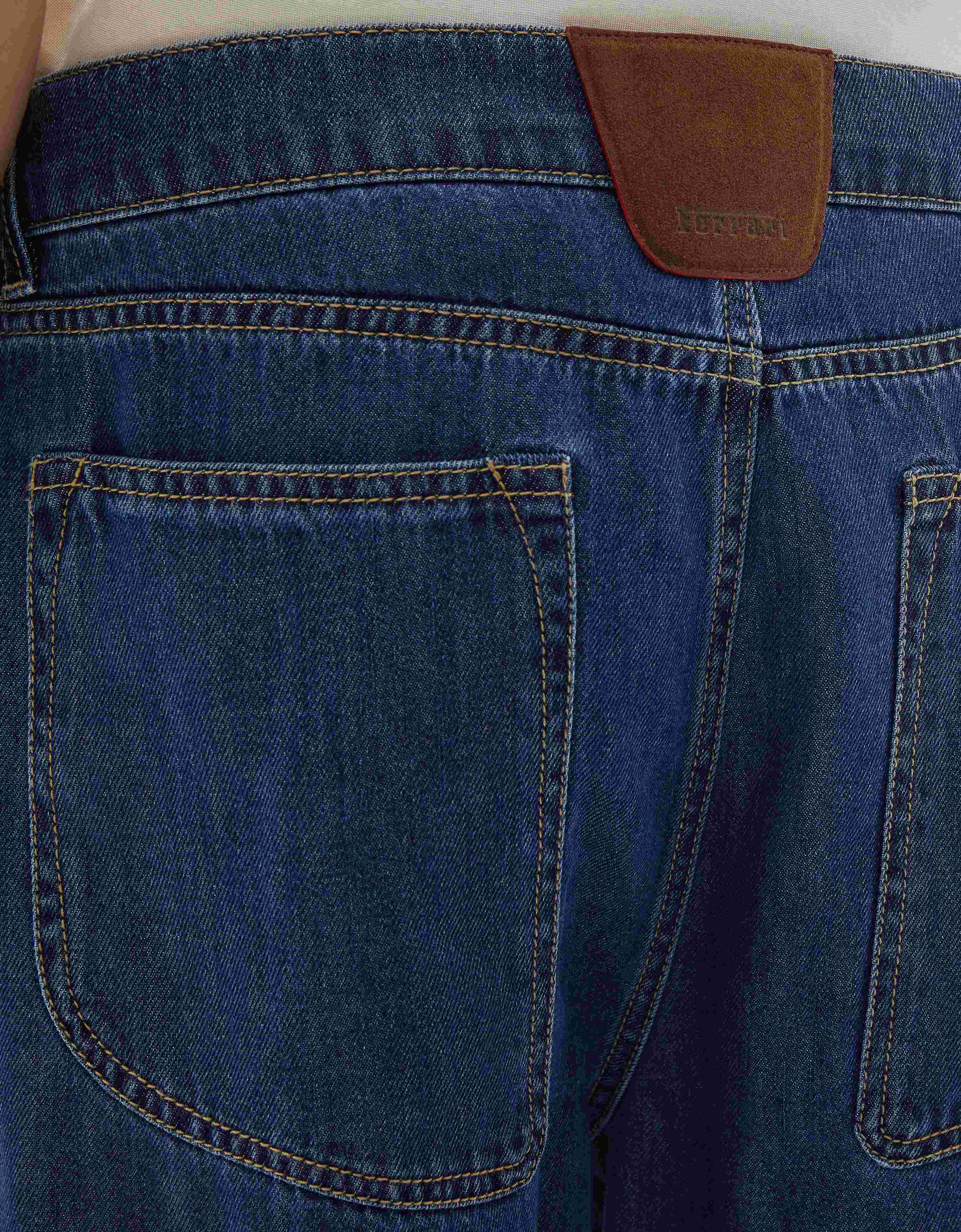 5-Pocket Jeans with Alcantara® Details Ferrari 5-Pocket Jeans with Alcantara® Details Blu Denim CDMTR0014DCO0014f