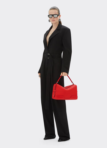 Ferrari Ferrari GT soft mini shoulder bag in tumbled leather Rosso Dino 21397f