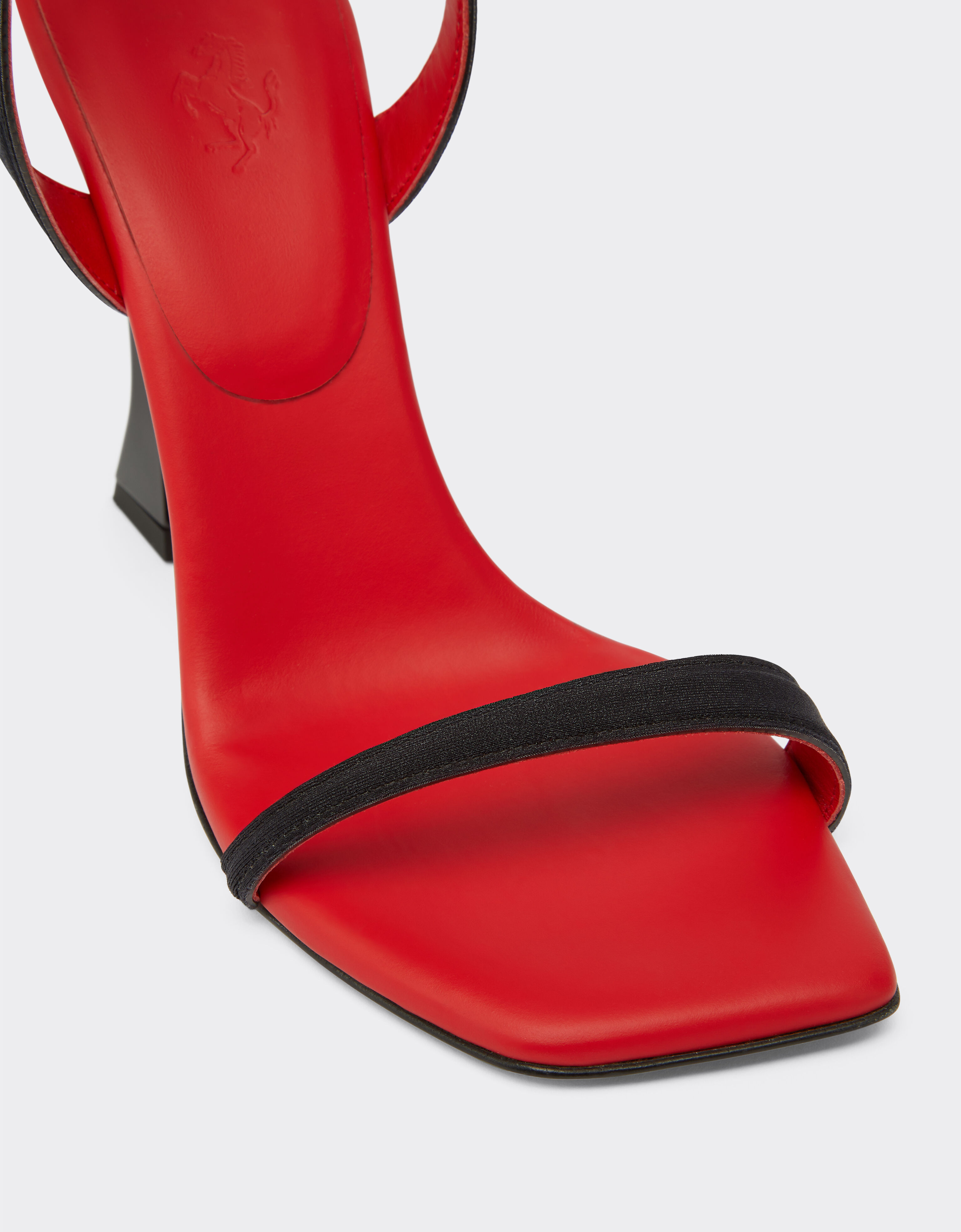Neoprene sandal with strap in Black for Women Ferrari