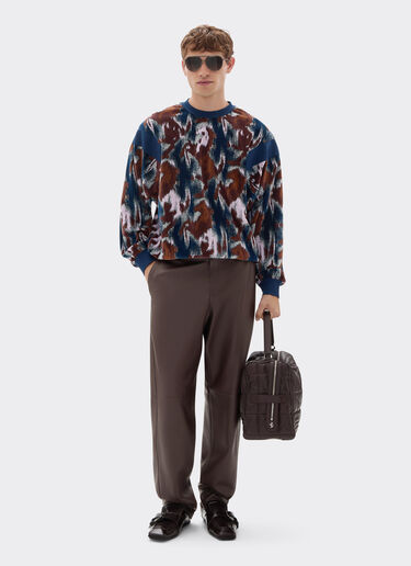 Ferrari Leather chino pants Espresso 49463f