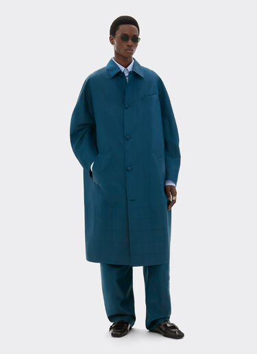 Ferrari Coat in iridescent nylon twill Peacock 22437f