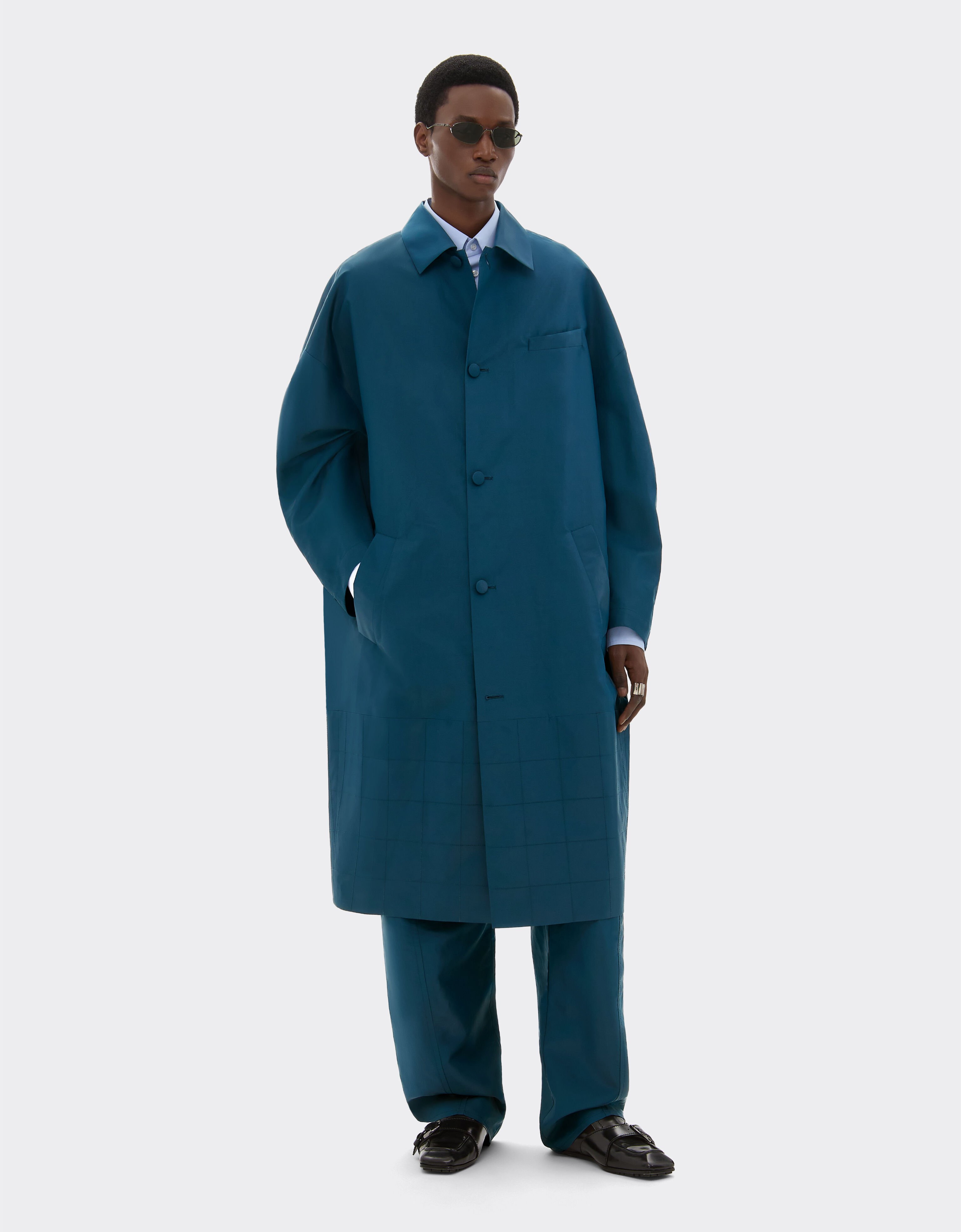 Ferrari Coat in iridescent nylon twill Peacock 22437f
