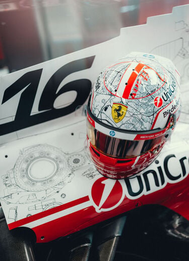 Ferrari Charles Leclerc 1:1 Special Edition Helmet for the 2026 Austin Grand Prix Multicolor LO0R3059EXT0001f