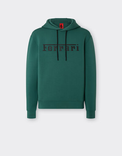 Ferrari Scuba knit sweatshirt with contrast Ferrari logo Ficus Green 47819f