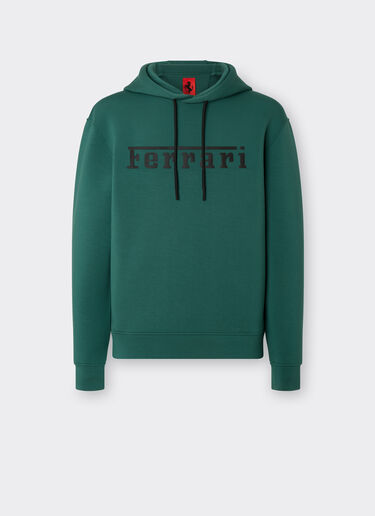 Ferrari Scuba knit sweatshirt with contrast Ferrari logo Ficus Green 47819f