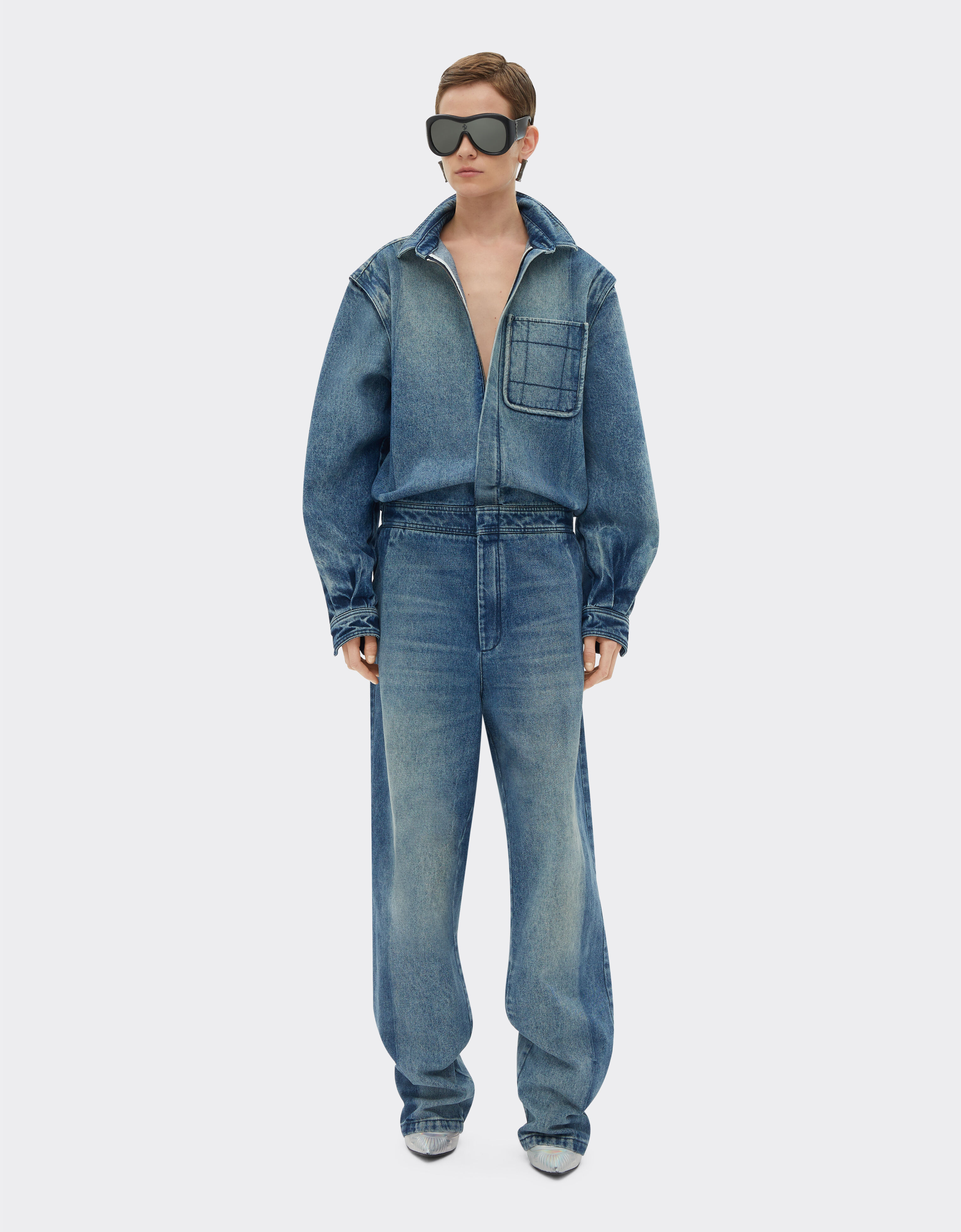 Jumpsuit two tone hot sale