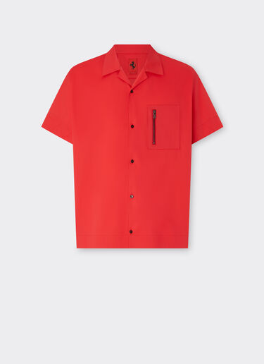 Ferrari 短袖棉质衬衫 Rosso Dino 红色 48312f