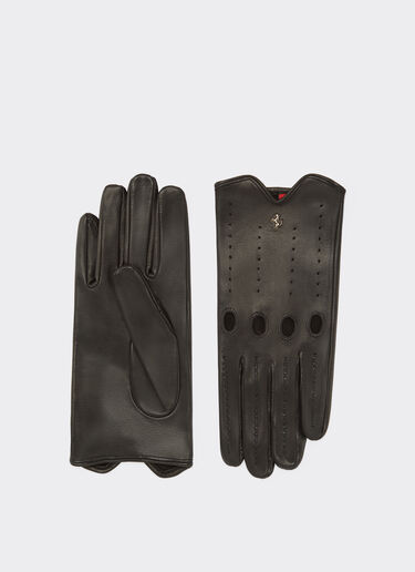 Ferrari Nappa leather driving gloves Black 20637f