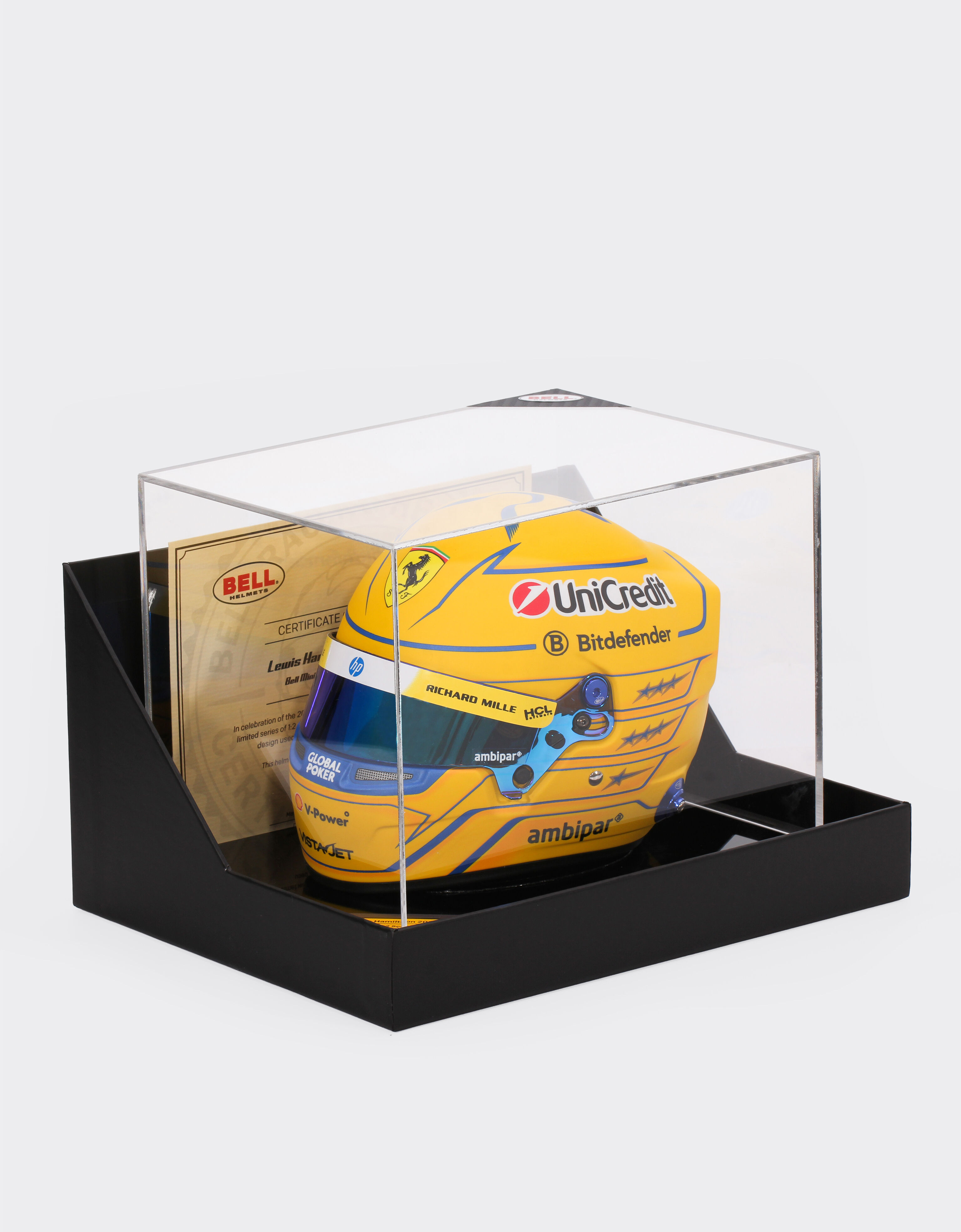 Ferrari Lewis Hamilton Miami Special Edition 2025 mini helmet in 1:2 scale MULTICOLOUR LA07Jf