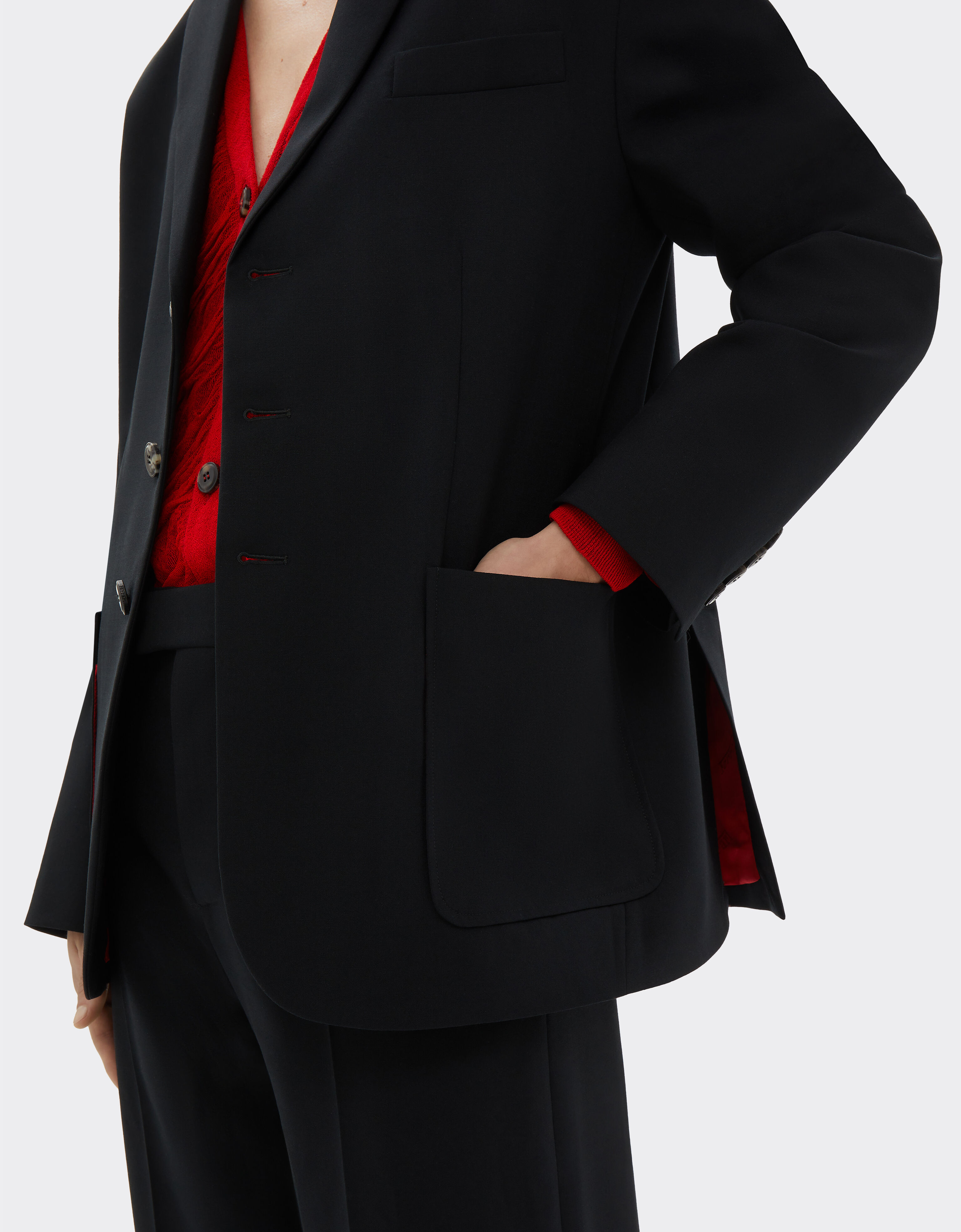 Ferrari Cool wool blazer Negro 21169f