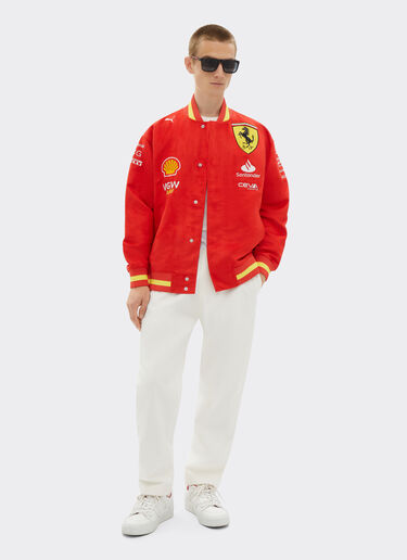 Ferrari Giacca bomber Varsity Puma per Scuderia Ferrari Rosso Corsa F1426f