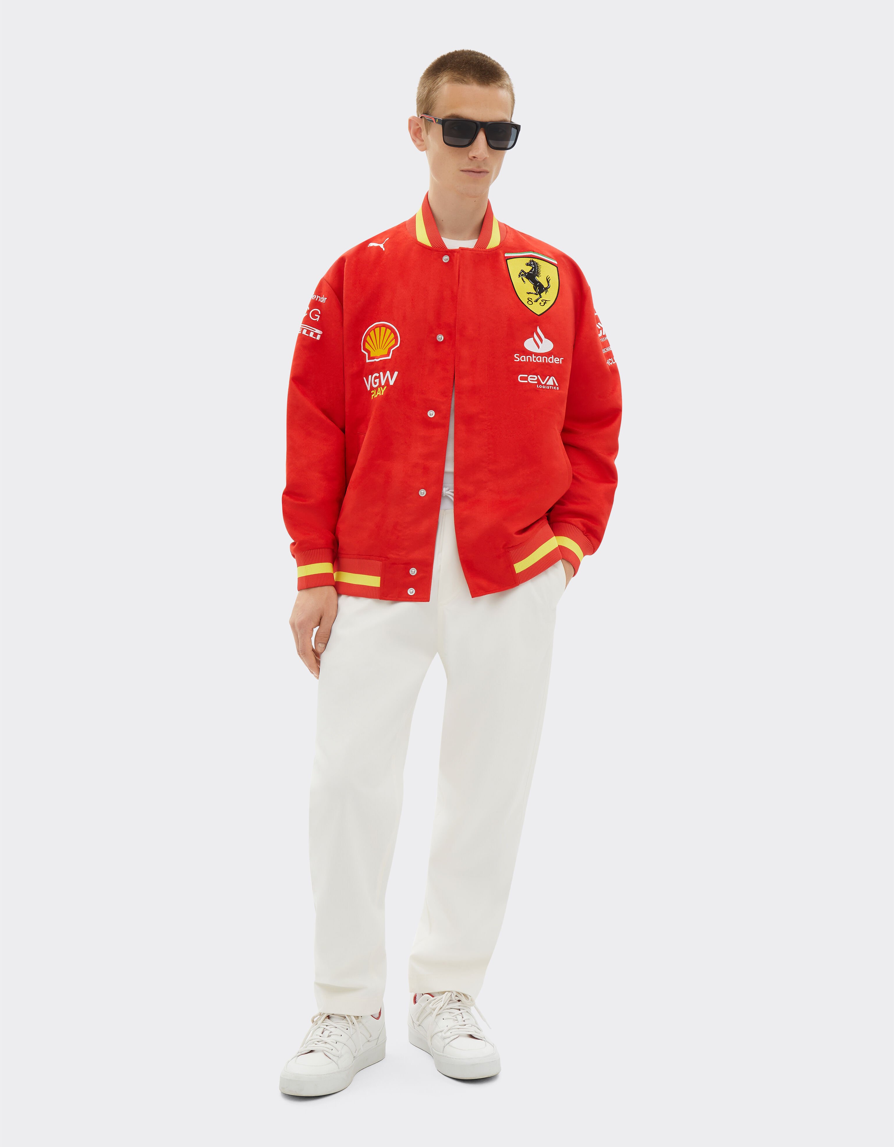 Ferrari Blouson Varsity Puma pour Scuderia Ferrari Rouge de Course F1426f