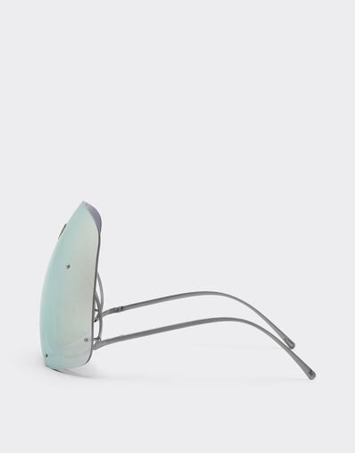 Ferrari Ferrari Limited Edition gunmetal sunglasses with mirrored shield Silver F1248f