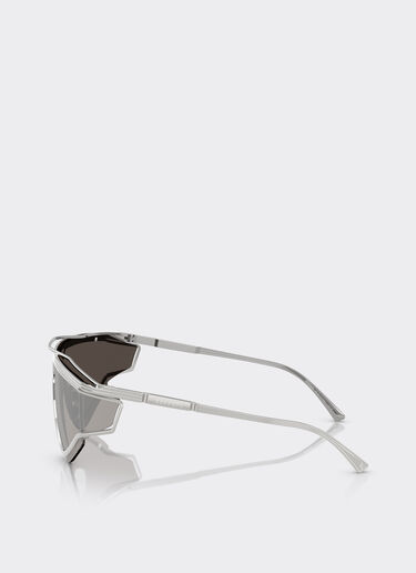Ferrari Lunettes de soleil Ferrari Limited Edition en métal satiné avec monture argentée réfléchissante Argent F1579f
