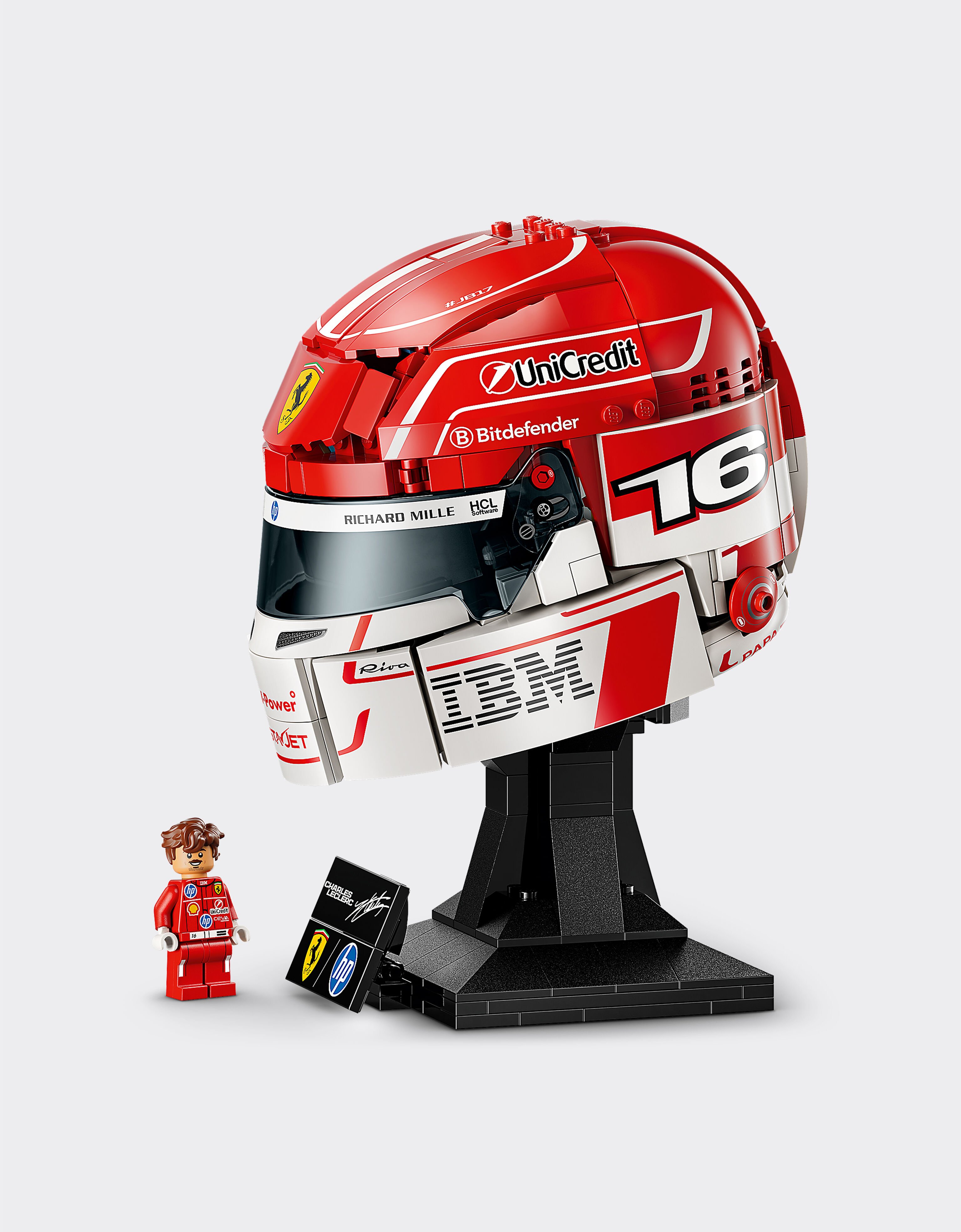 Red LEGO® Editions Scuderia Ferrari HP Display Set – Charles