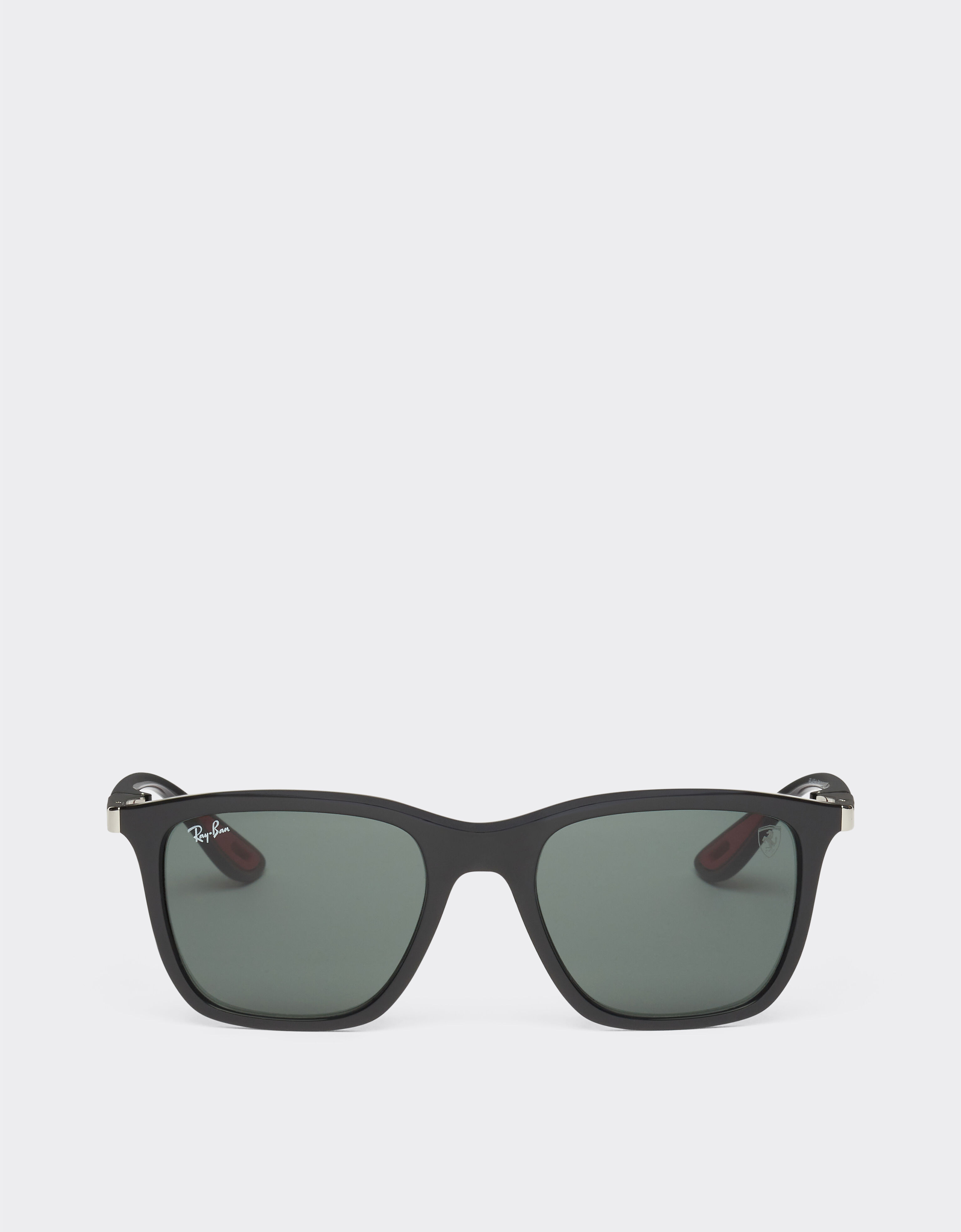 ${brand} Gafas de sol Ray-Ban para la Scuderia Ferrari 0RB4433M negras con lentes en verde oscuro ${colorDescription} ${masterID}