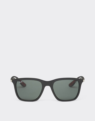 Ferrari Ray-Ban for Scuderia Ferrari 0RB4433M black sunglasses with dark green lenses Black Matt F1257f