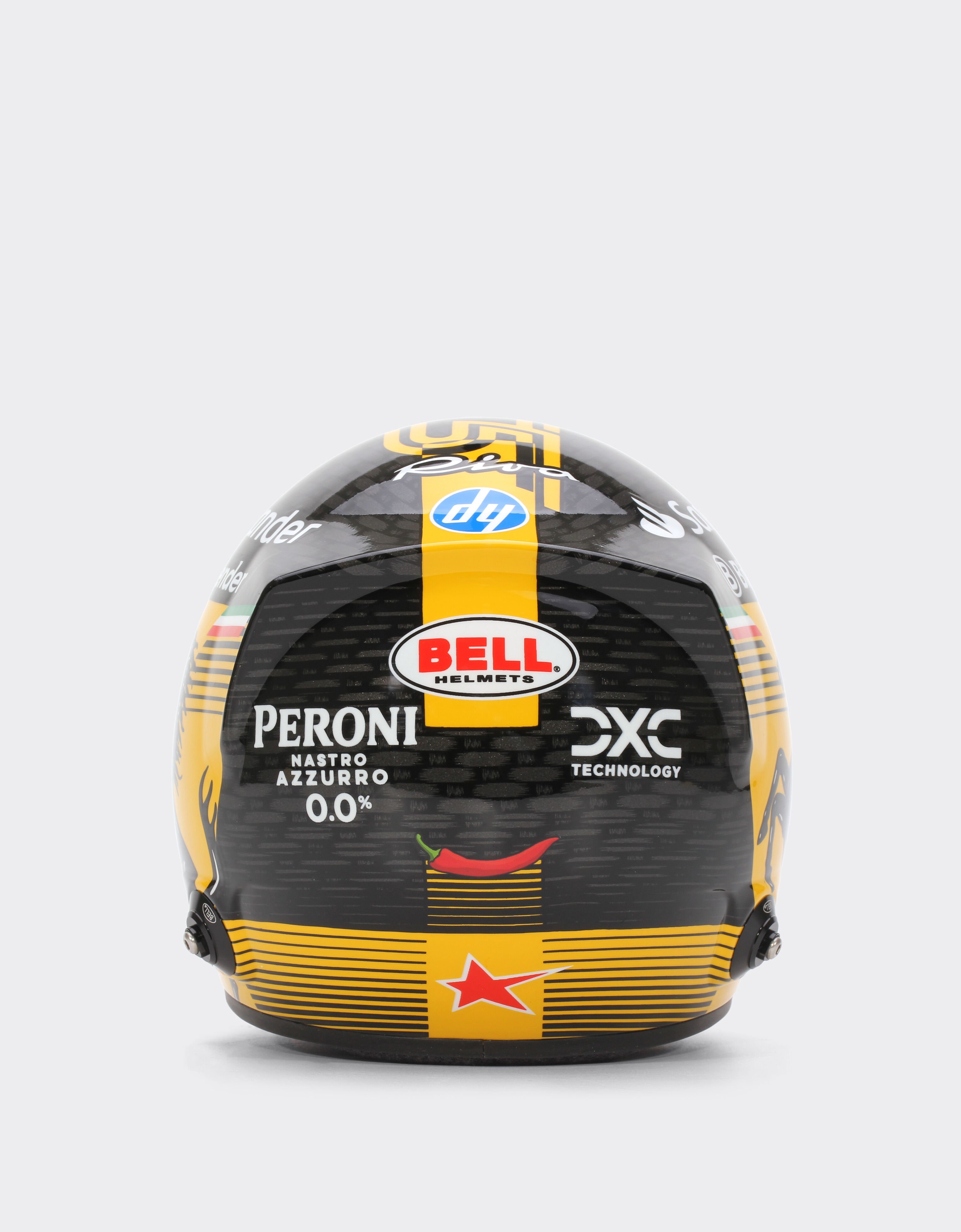 Ferrari Casque Carlos Sainz Monza Special Edition 2024 à l'échelle 1/1 Jaune F1351f