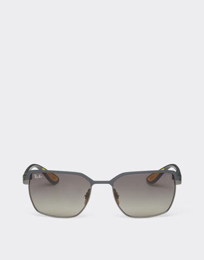 Ferrari Ray-Ban for Scuderia Ferrari 0RB3743M grey and gunmetal grey metal sunglasses with gradient grey lenses Cherry LA00Wf
