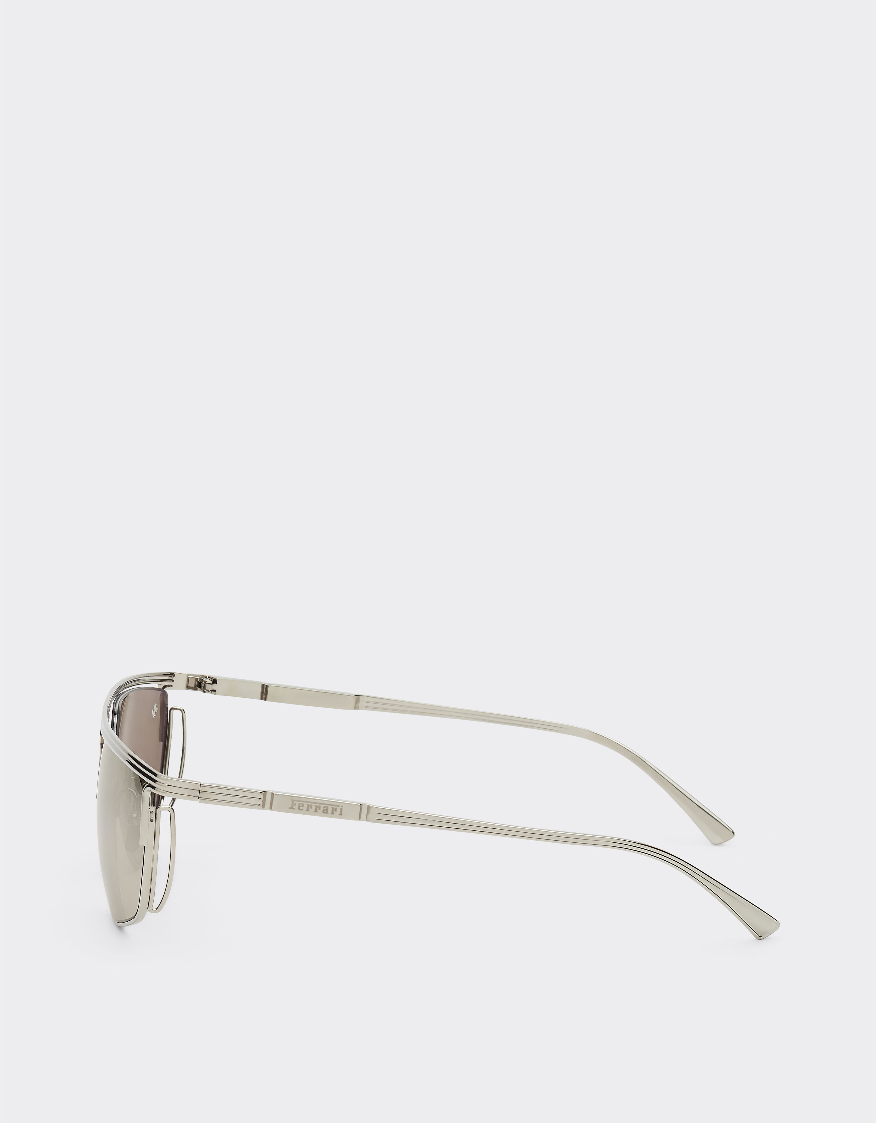 Ferrari Ferrari sunglasses in titanium with white gold mirror lens Silver F1522f