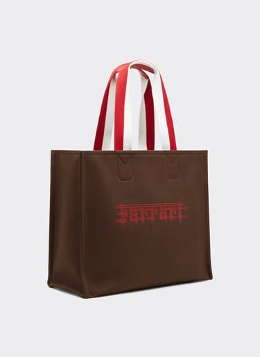 Ferrari Bolso tote Ferrari de lona para el GP de Mónaco 2026 Caffè CBWTO0020YL00008f