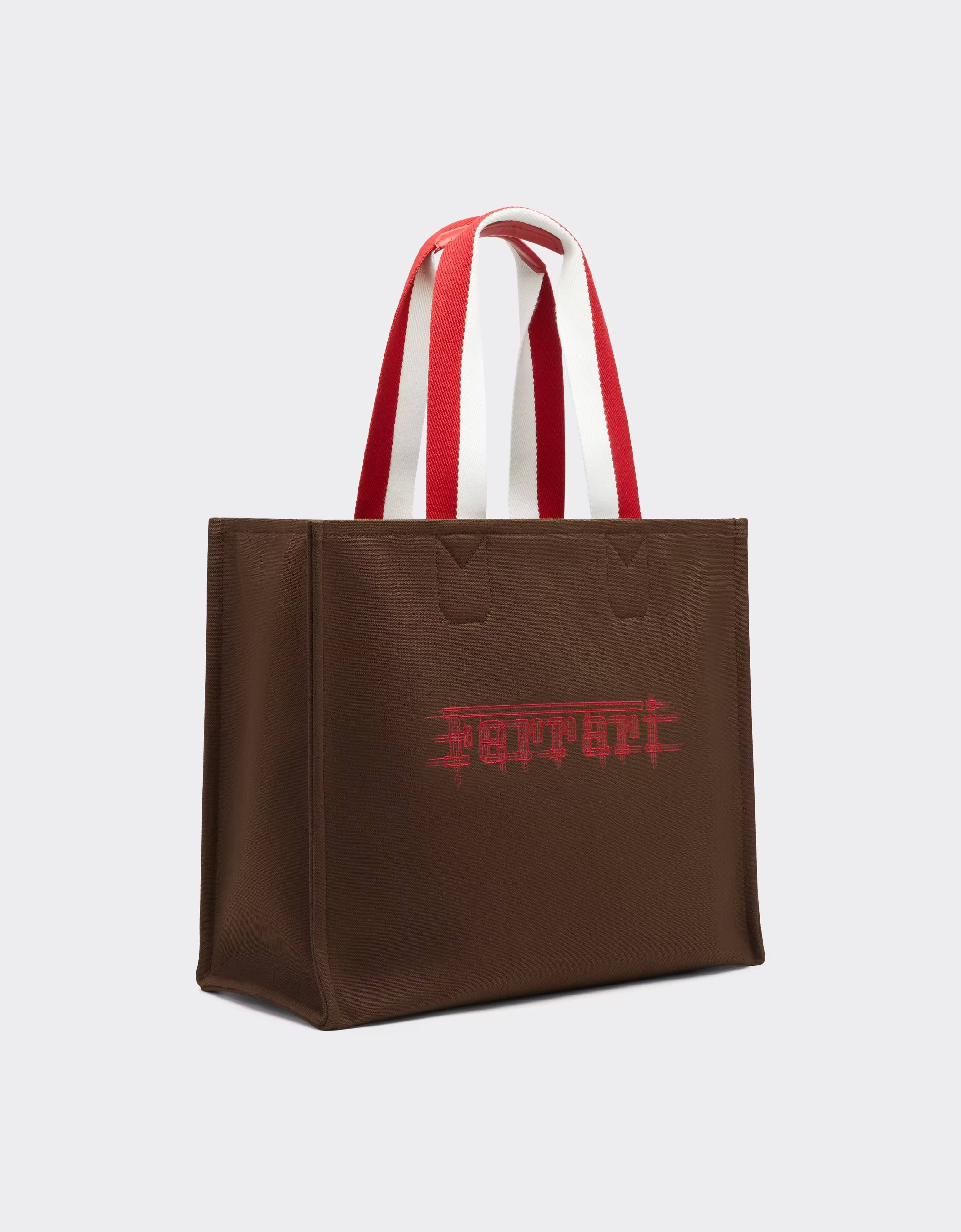Ferrari Bolso tote Ferrari de lona para el GP de Mónaco 2026 Caffè CBWTO0020YL00008f