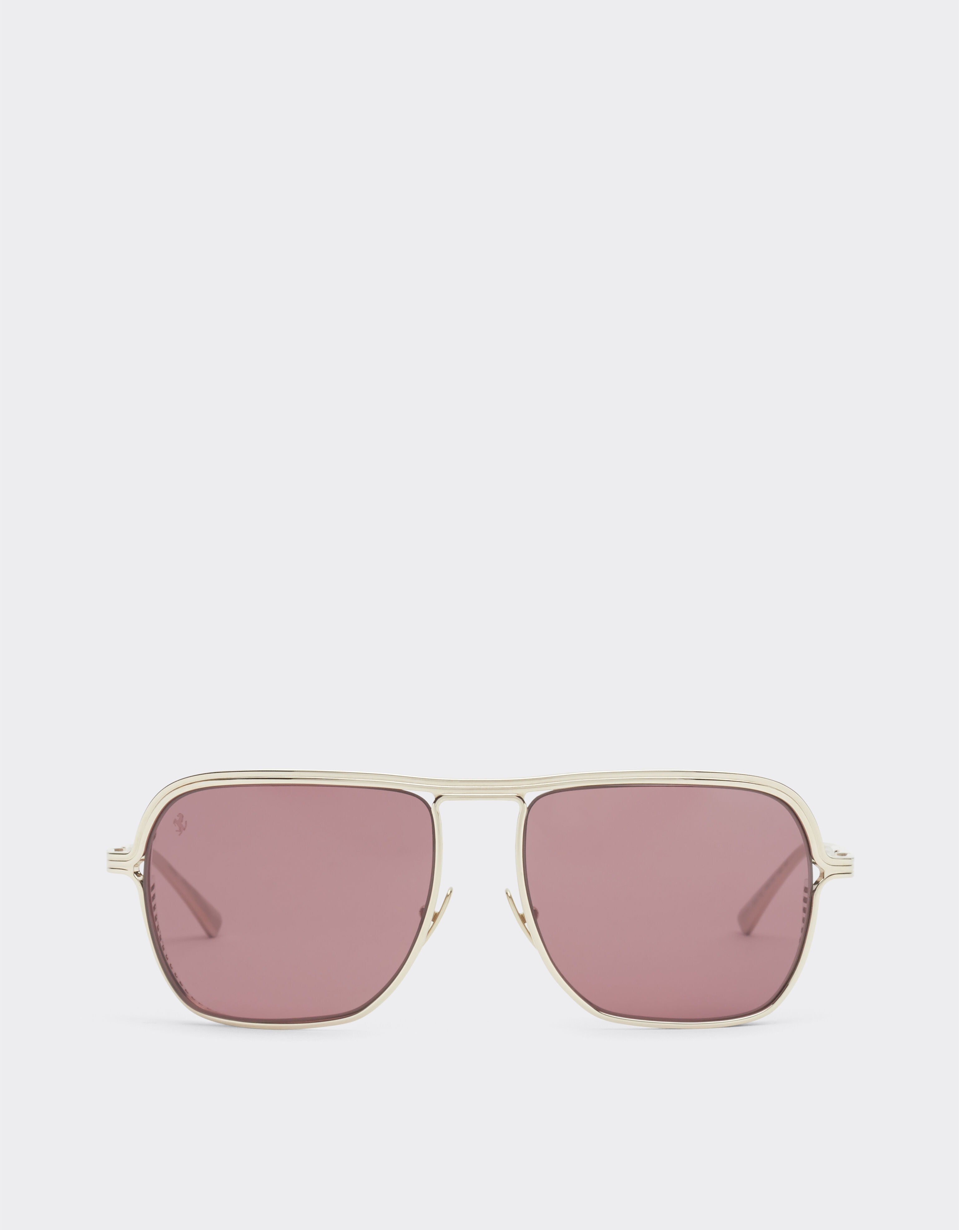 Ferrari Ferrari sunglasses in gold-tone titanium with exclusive Contrast Pro™ lenses Gold F1525f