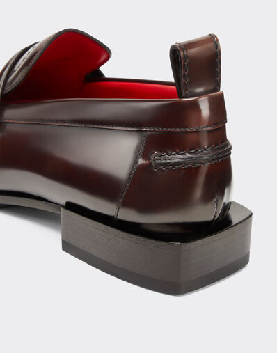 Ferrari Handcrafted loafers in brushed leather Brown 22013f