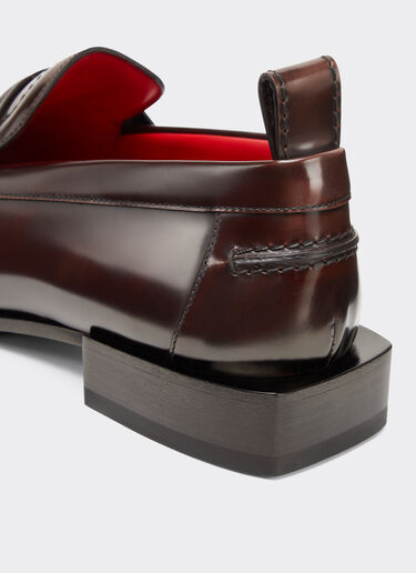 Ferrari 手工磨面皮革乐福鞋 Brown 22013f