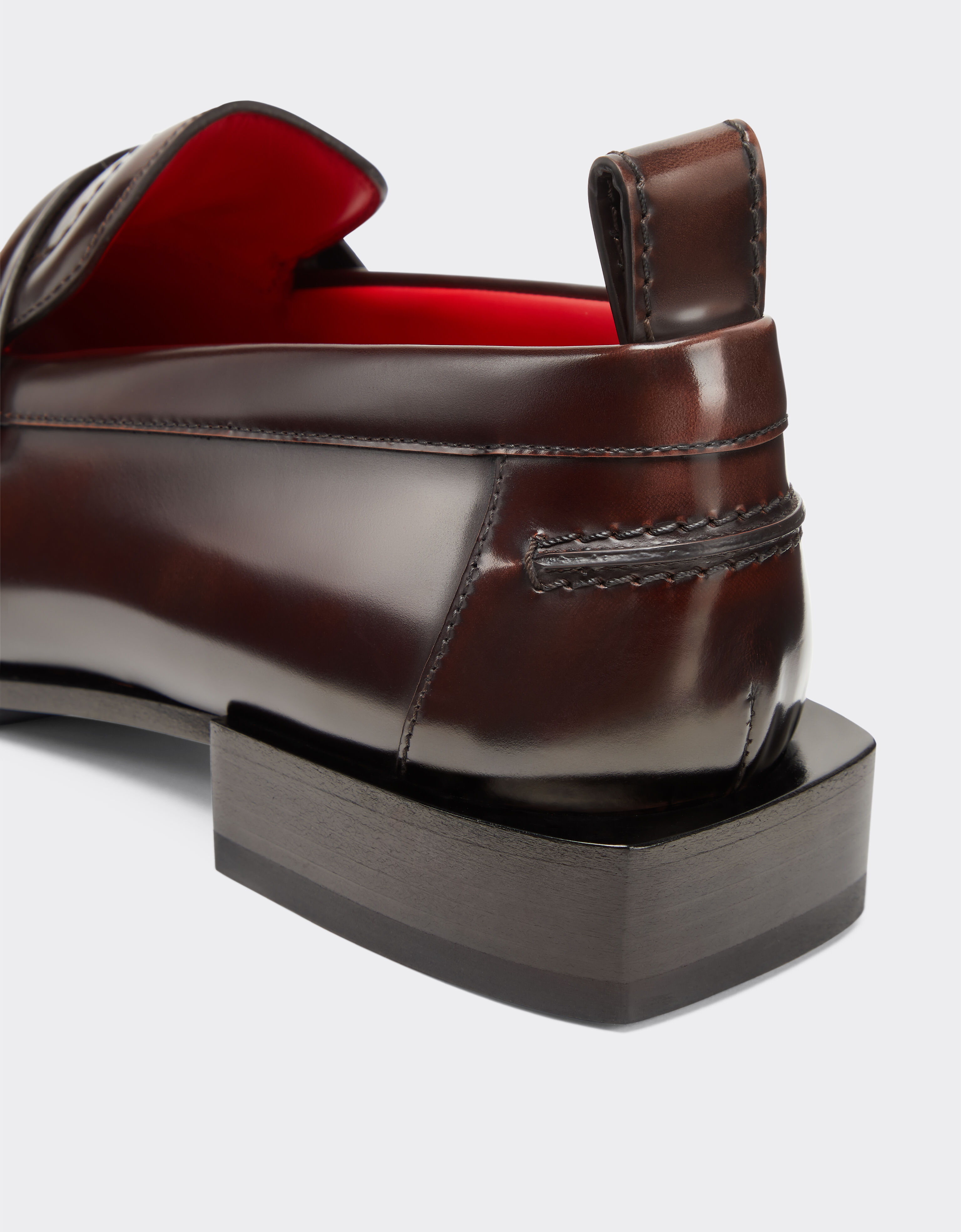 Ferrari 手工磨面皮革乐福鞋 Brown 22013f
