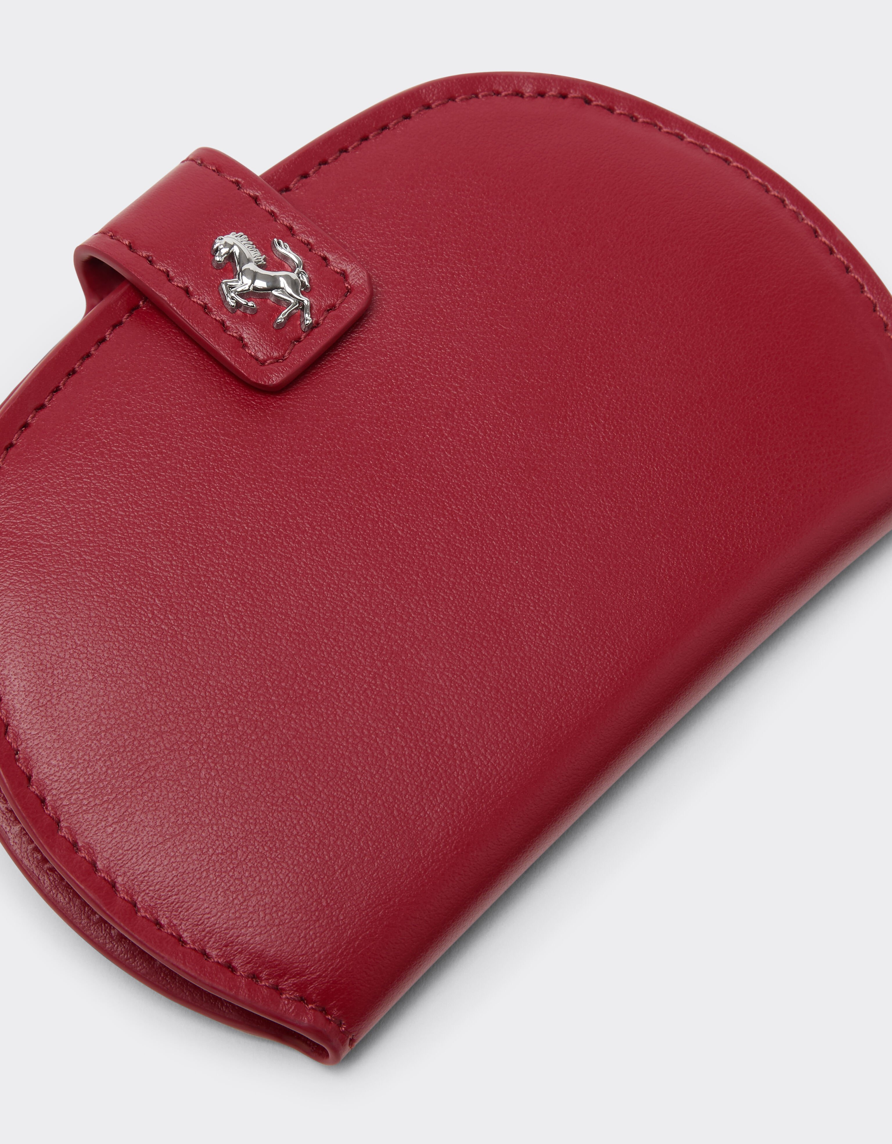 Ferrari Portefeuille à deux volets en cuir lisse Maison Red 50417f