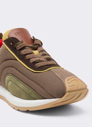 Ferrari Sneaker in suede nappa e nylon cerato Ebano 49886f