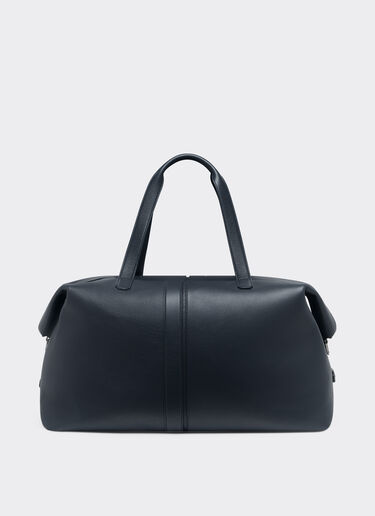 Ferrari Bolsa de viaje de piel granulada Navy 22075f