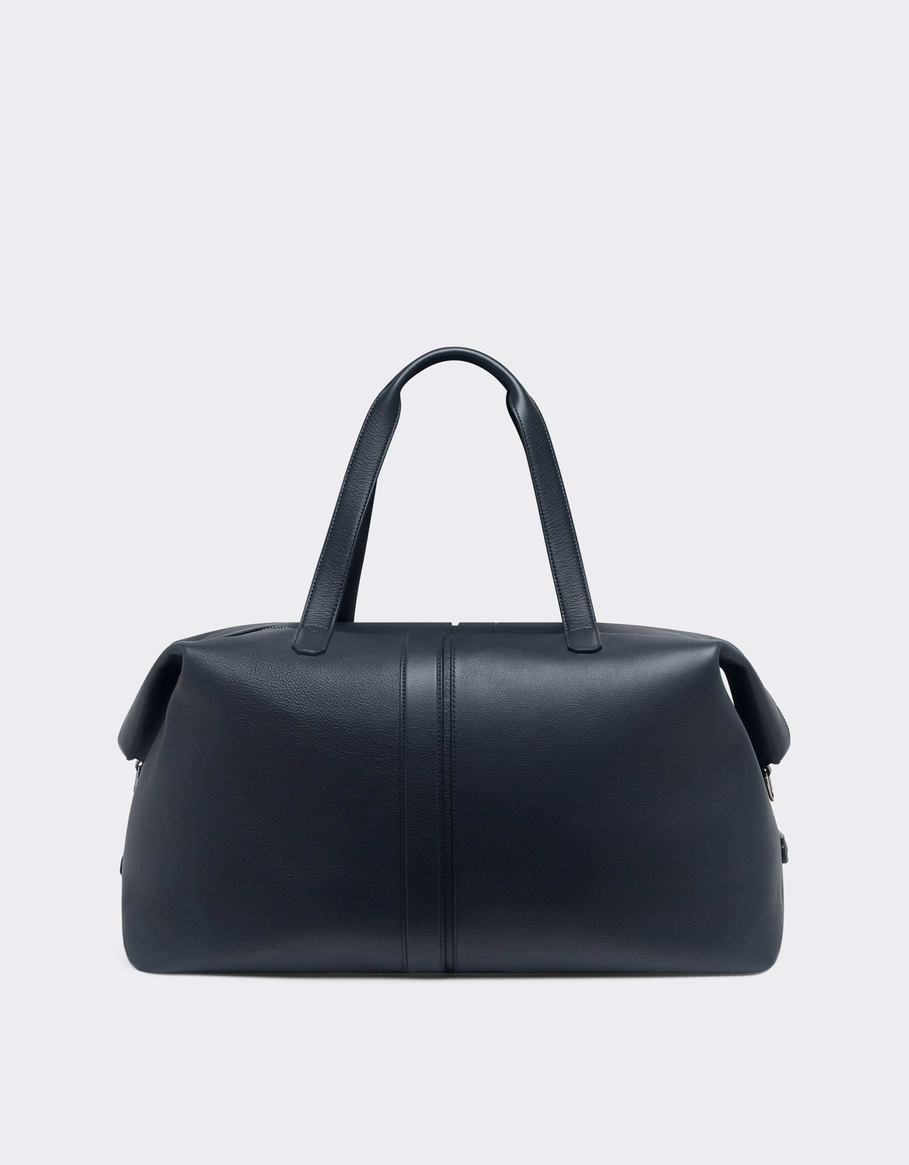 Ferrari Bolsa de viaje de piel granulada Navy 22075f