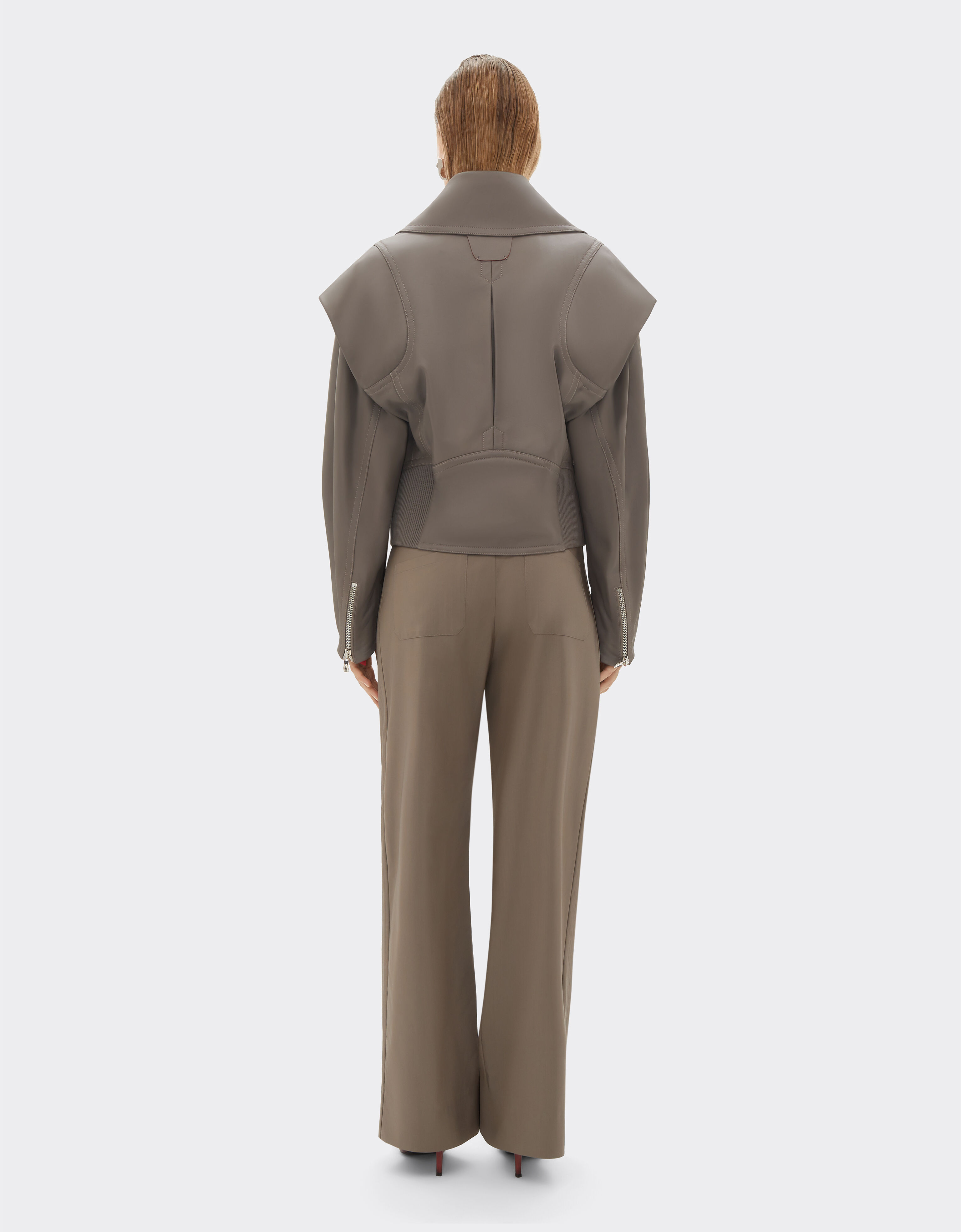 Ferrari Blouson en cuir nappa gommé Clay 50077f