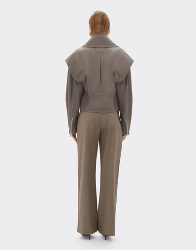 Ferrari Blouson en cuir nappa gommé Clay 50077f