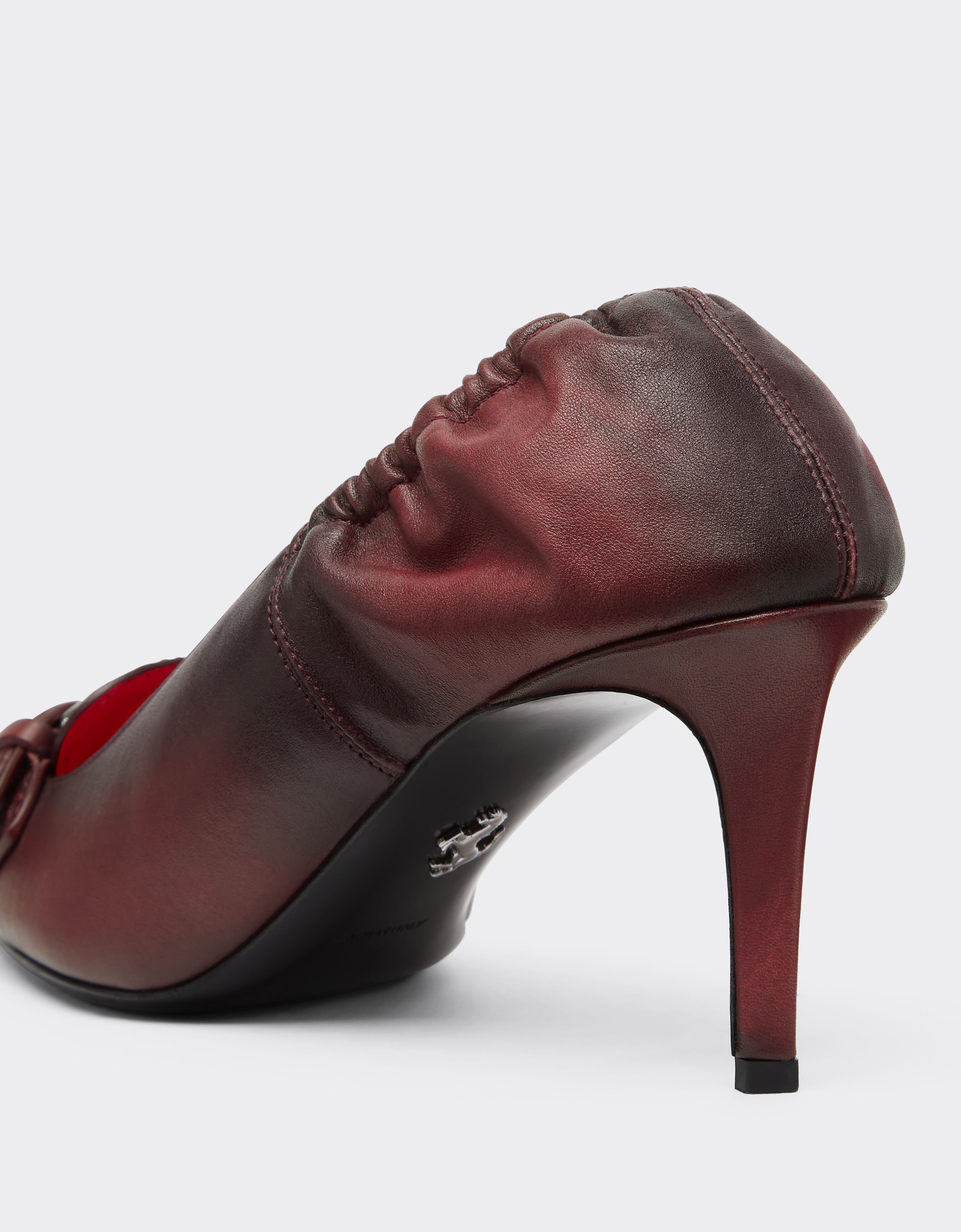 Ferrari Leather heeled loafers Maison Red 49884f