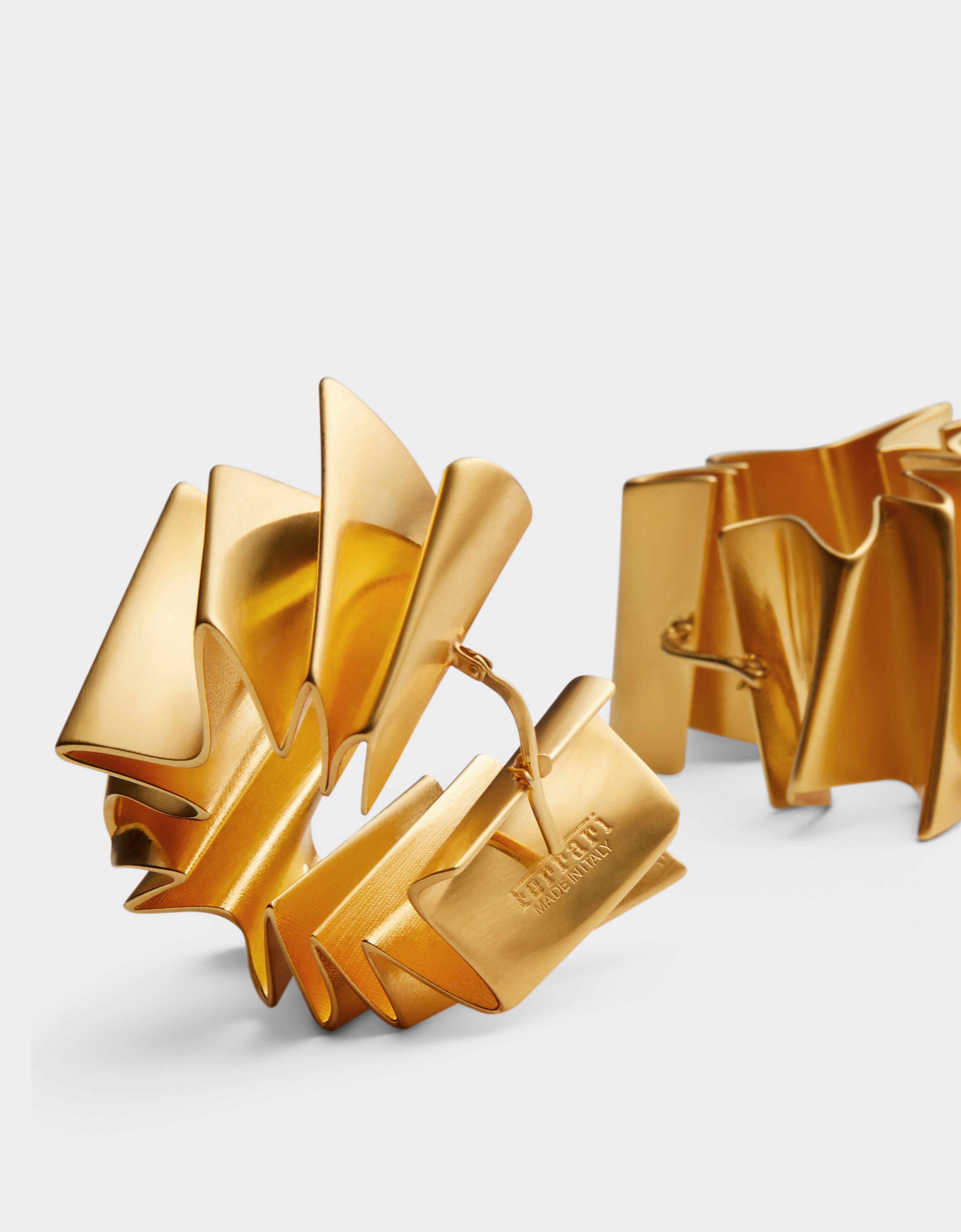Ferrari Brass earrings with satin gold finish None 22071f