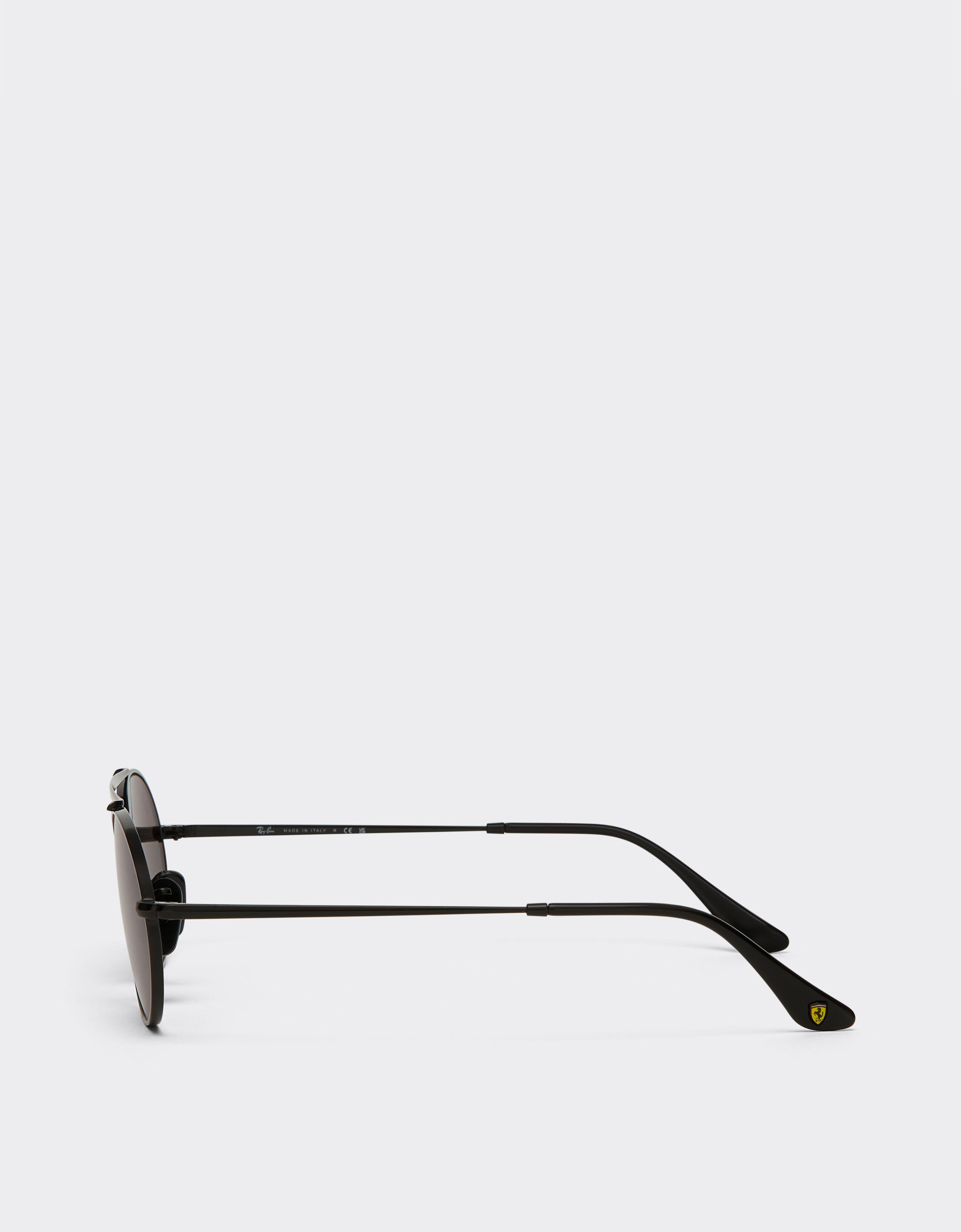 Ferrari Ray-Ban for Scuderia Ferrari RB3775M in black metal with dark grey lenses Black LA0EEf