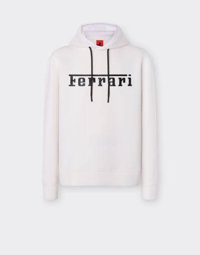 Ferrari Scuba sweatshirt with Ferrari logo Optical White 47819f