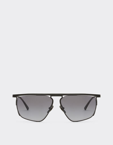 Ferrari Ferrari sunglasses in matt black titanium with polarised grey gradient lens Black Matt F1520f