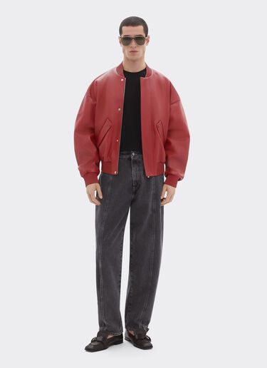 Rubberized nappa leather bomber jacket Ferrari Rubberized nappa leather bomber jacket Maison Red 51013f