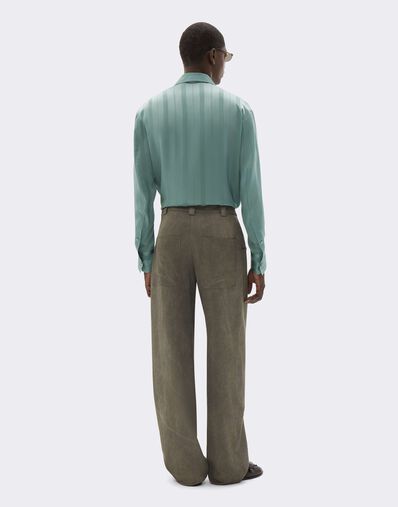 Ferrari Camisa de jacquard Riga Pekin Salvia CWMSH0021WAC0001f