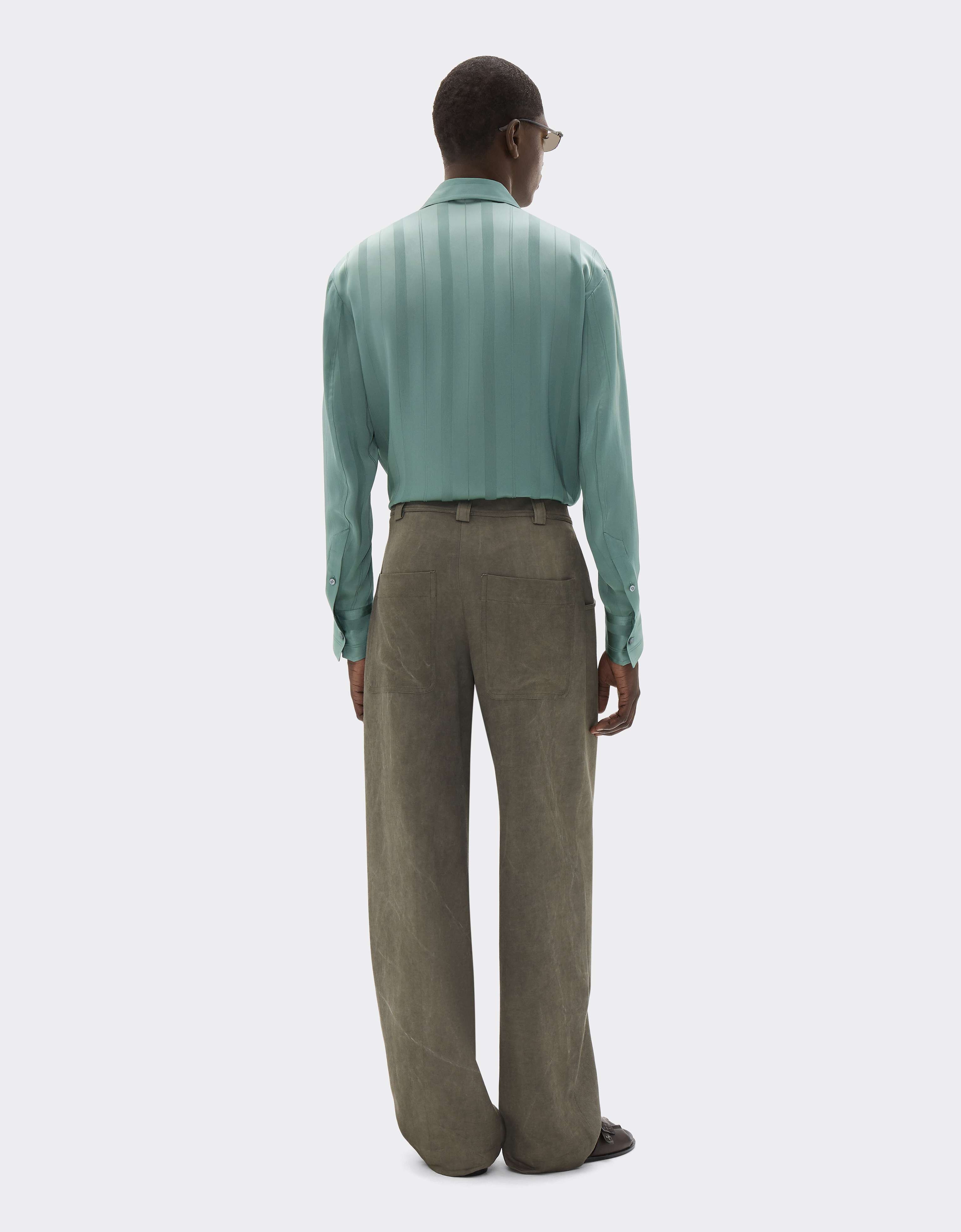 Peking Stripe Jacquard Shirt Ferrari Peking Stripe Jacquard Shirt Salvia CWMSH0021WAC0001f