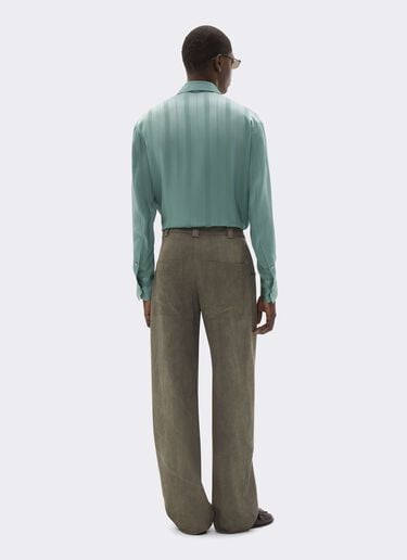 Peking Stripe Jacquard Shirt Ferrari Peking Stripe Jacquard Shirt Salvia CWMSH0021WAC0001f